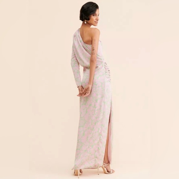 Free People x Azulu Sunny Satin Gown Size S. B27 - Picture 4 of 9